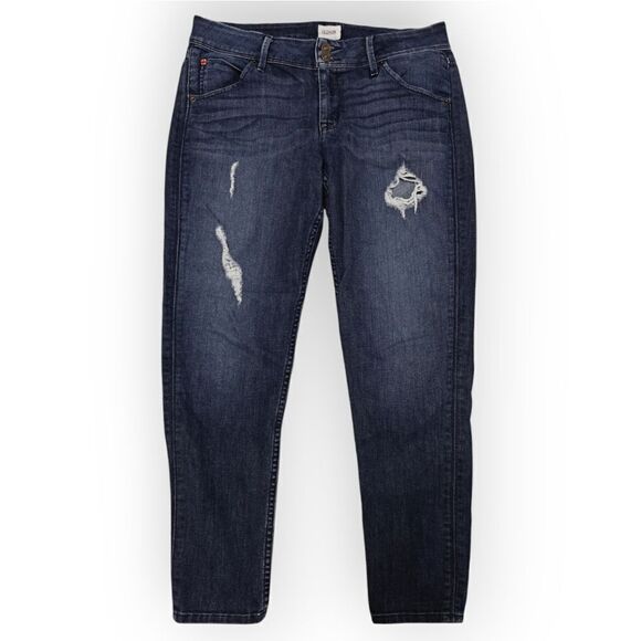 HUDSON DISTRESSED SLIM BLUE JEANS SIZE 30 - Picture 2 of 8